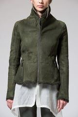 Wide Collar Shearling Jacket (715986305085)