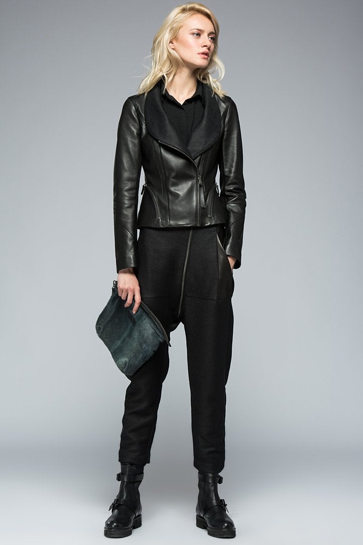 Claire - Black Leather Jacket
