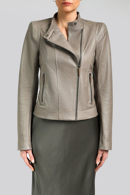 user_48d35e28ページ　グレージュM V S P - Maze - Grey Leather Jacket