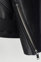 Gisele - Black Leather Jacket