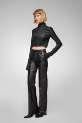 Dianna - Black Leather Pant