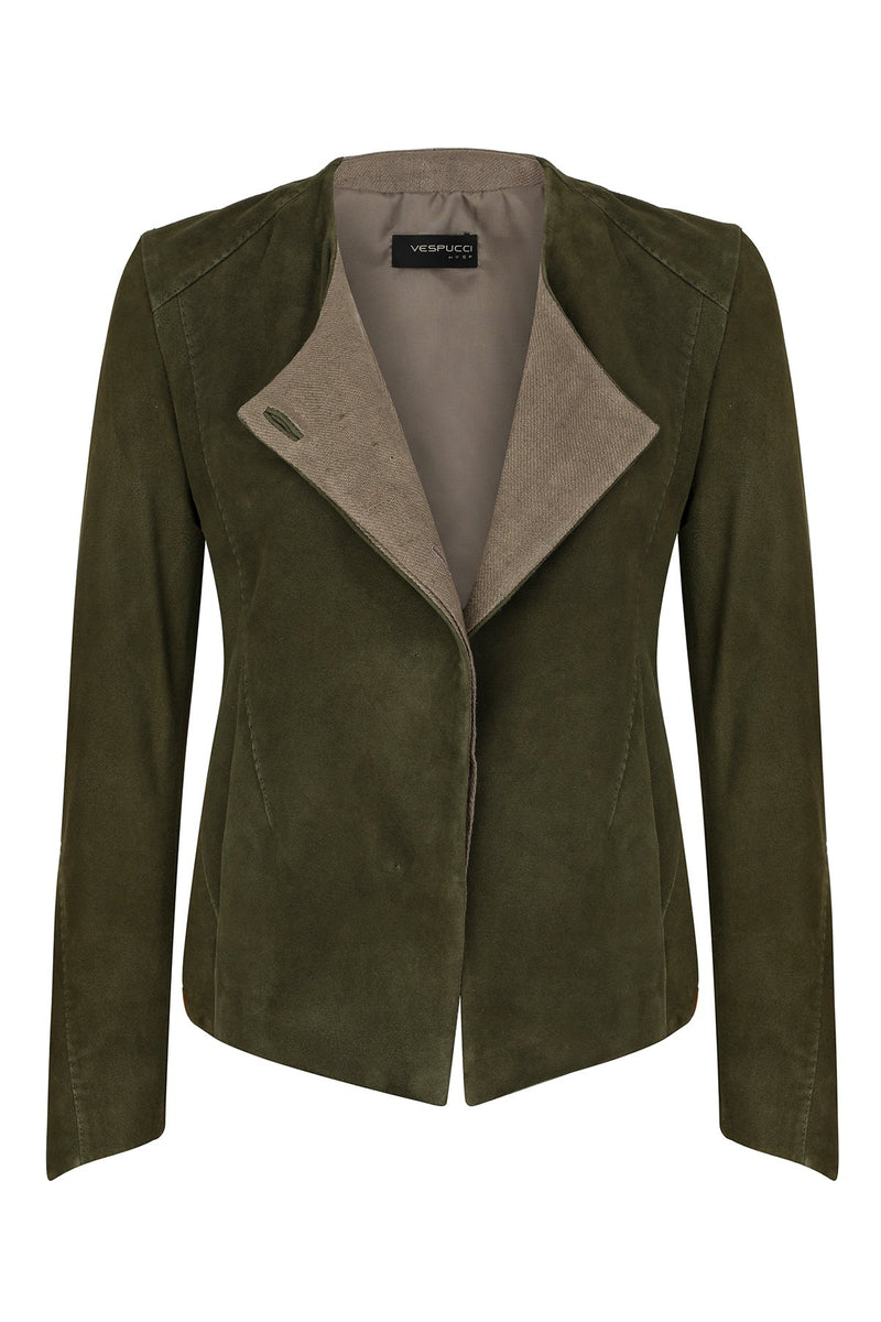 Ivy - Green Leather Jacket