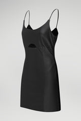 Lorianne - Black Leather Dress