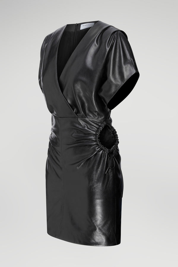 Sonia- Leather Dress