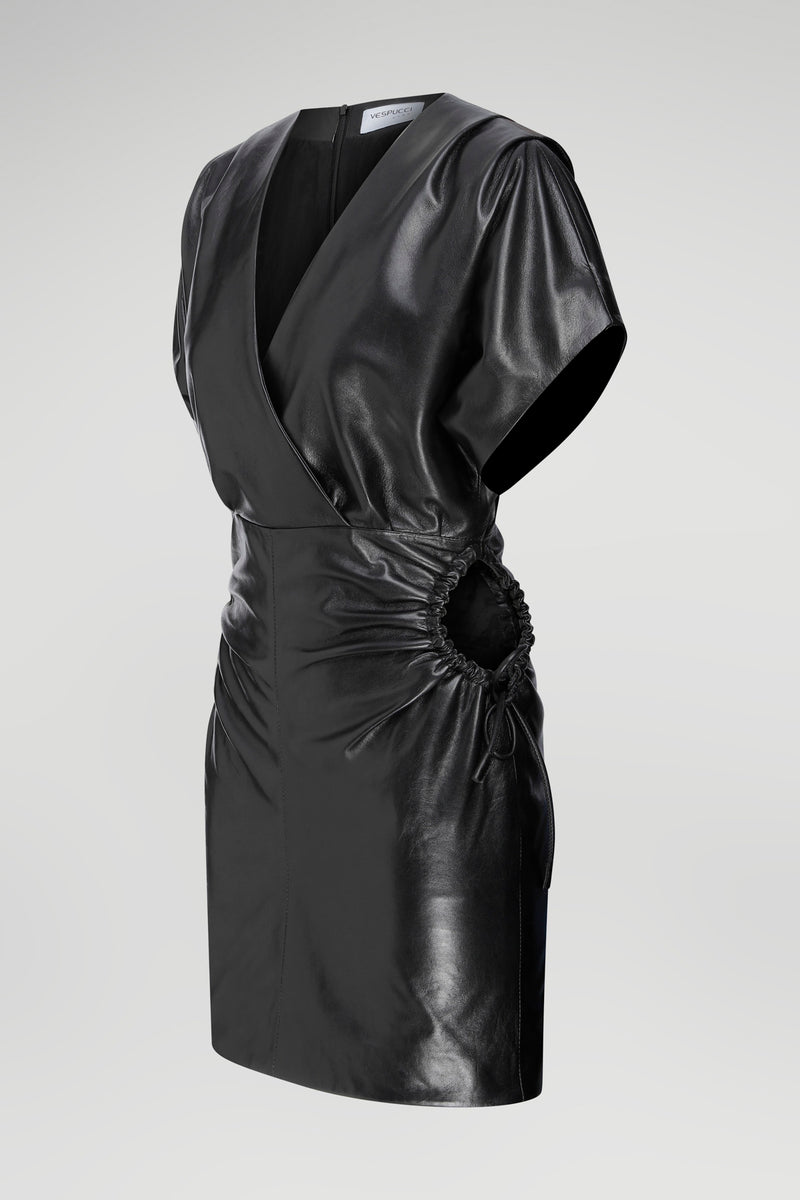 Sonia- Leather Dress