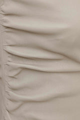Ornella - Cream Leather Top
