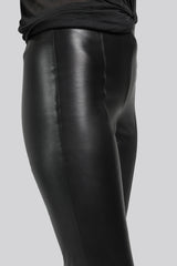 Lara - Black Leather Pant
