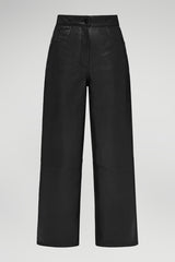 Odette - Black Leather Pant