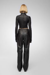 Aura - Black Leather Pant