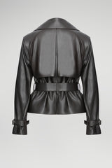 Tracey - Brown Bitter Leather Jacket