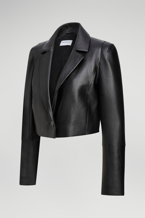 Solena - Black Leather Jacket