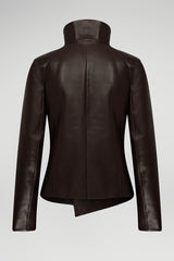 Freya - Brown Bitter Leather Jacket