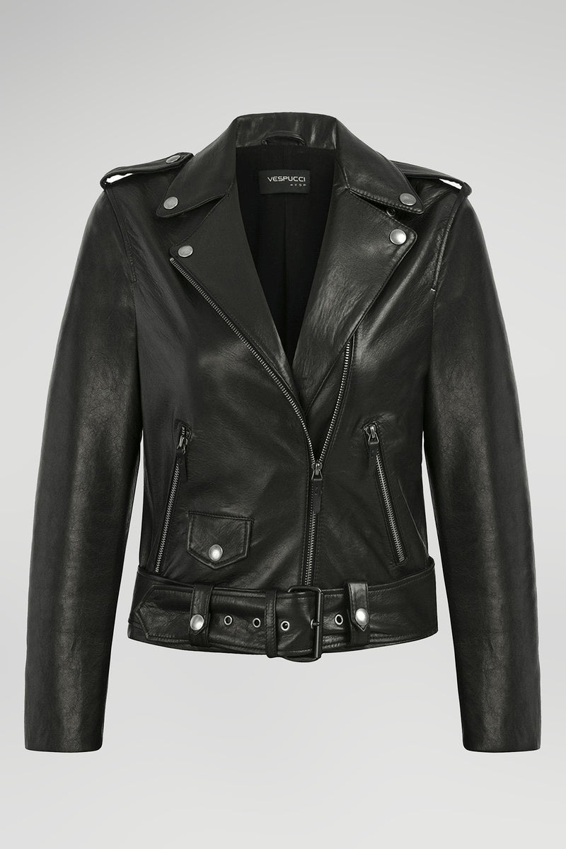 Audrey - Black Leather Jacket