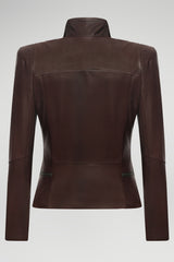Alice - Bordeaux Leather Jacket