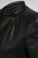 Maze - Black Leather Jacket
