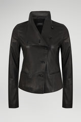Terra - Black Leather Jacket
