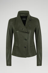 Terra - Green Leather Jacket