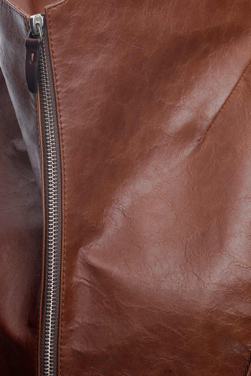 Lana - Brown Leather Jacket