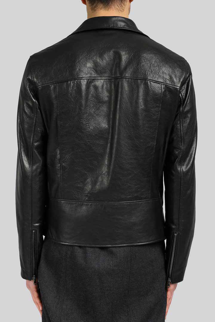 Damien - Black Leather Jacket