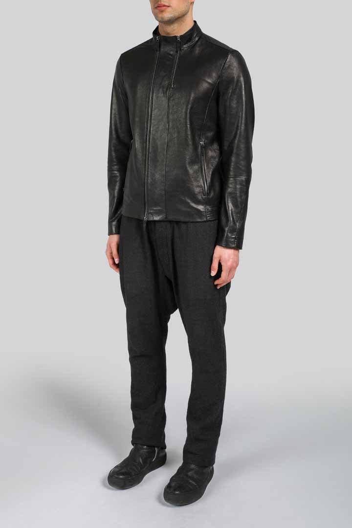 Theo - Black Leather Jacket