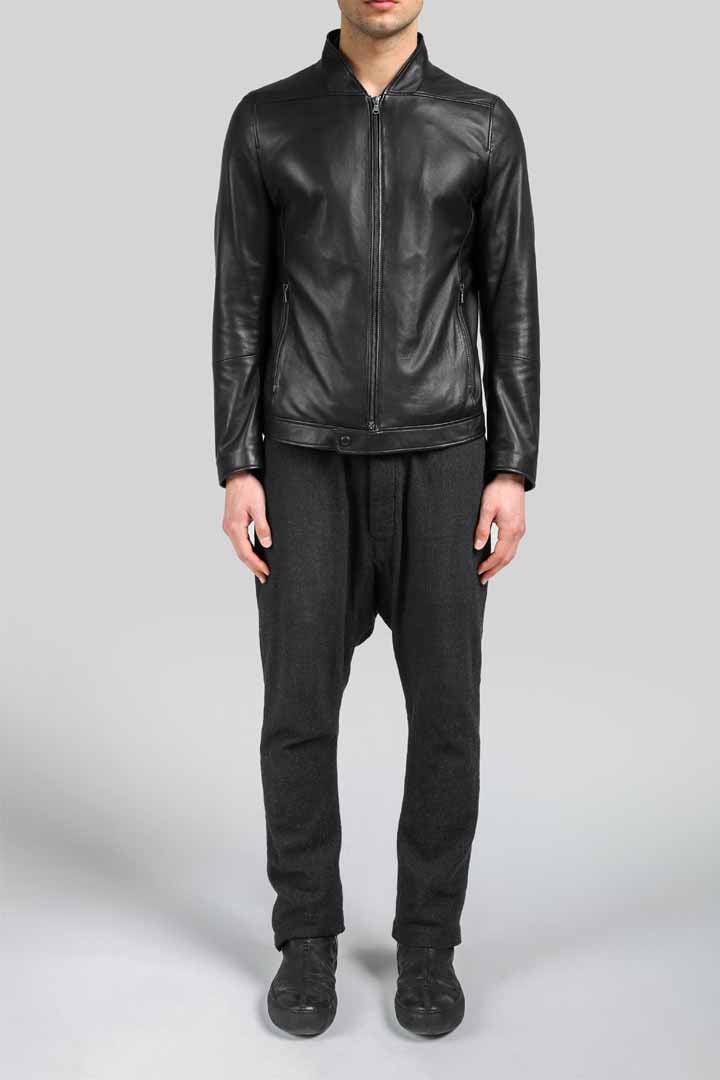 Gilles - Black Leather Jacket