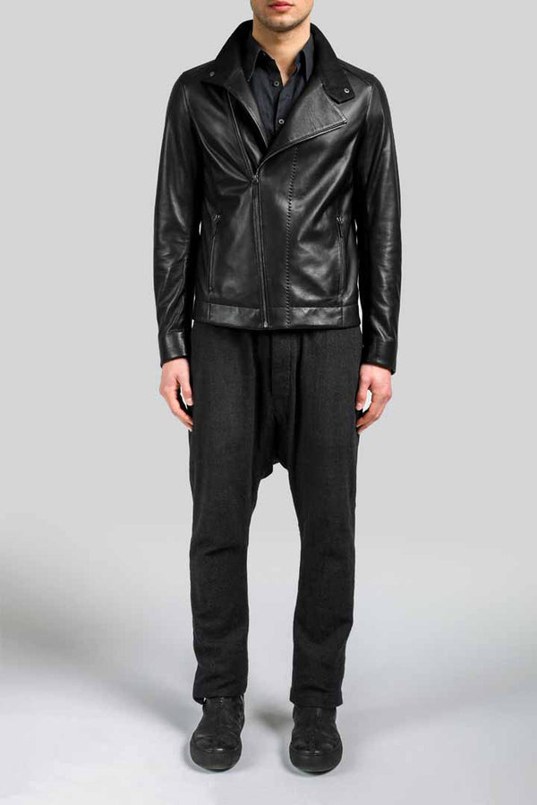 Maxime - Black Leather Jacket