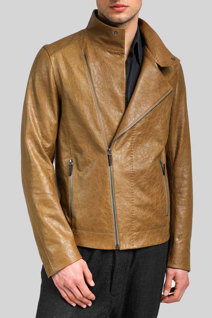 Maxime - Camel Leather Jacket
