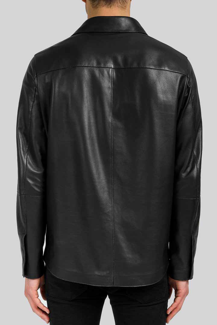 Louis - Black Leather Jacket