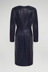 Dawn - Robe ajustée en cuir