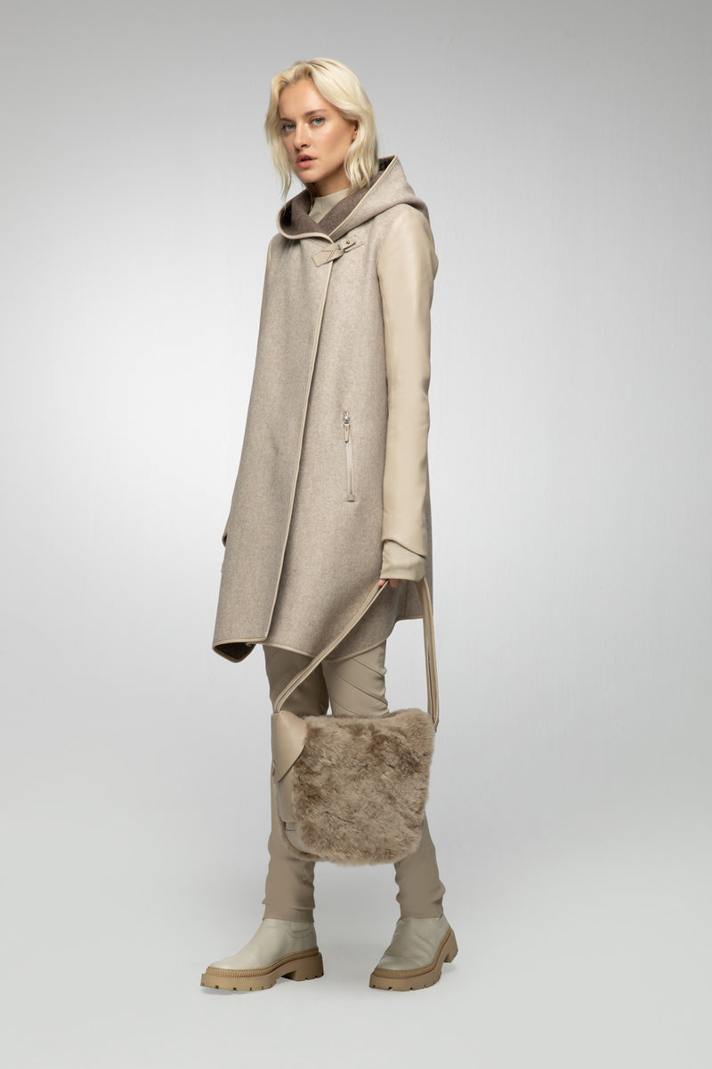 Lea - Latte Wool Coat