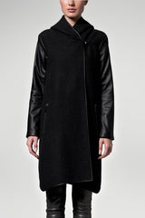 Lea - Anthracite Grey Wool Coat