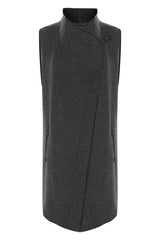 Zoe - Grey Anthracite Wool Vest