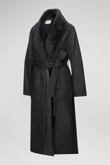 Sophia - Manteau en laine Black