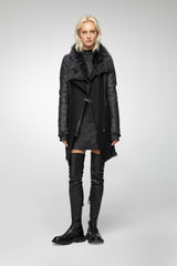 Ariel - Anthracite Shearling Coat