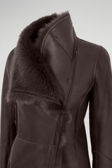 June - Brown Anthracite Shearling Jacket