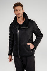 Ryan - Black Shearling Jacket