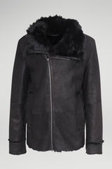 Owen - Black Shearling Jacket