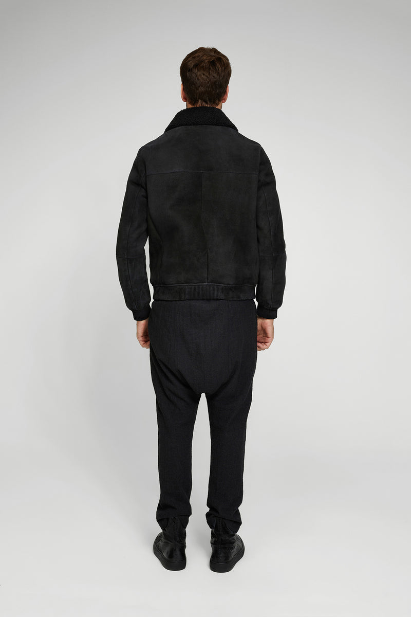 Paul - Black Shearling Jacket