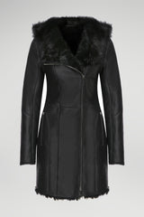 Amelie - Black Shearling Coat