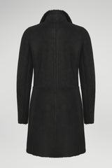 Chantal - Black Shearling Coat