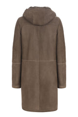 Nude Shearling Coat