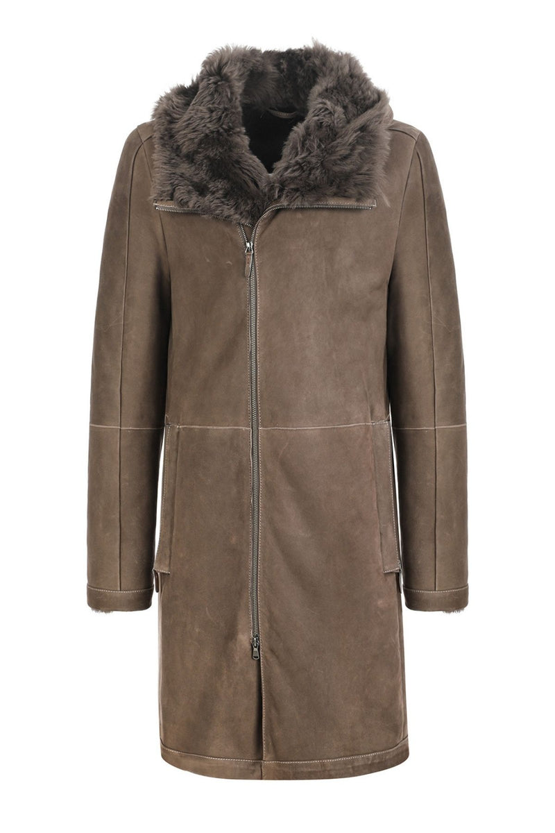 Nude Shearling Coat