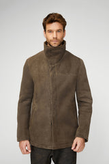 Patrick - Manteau en peau lainée