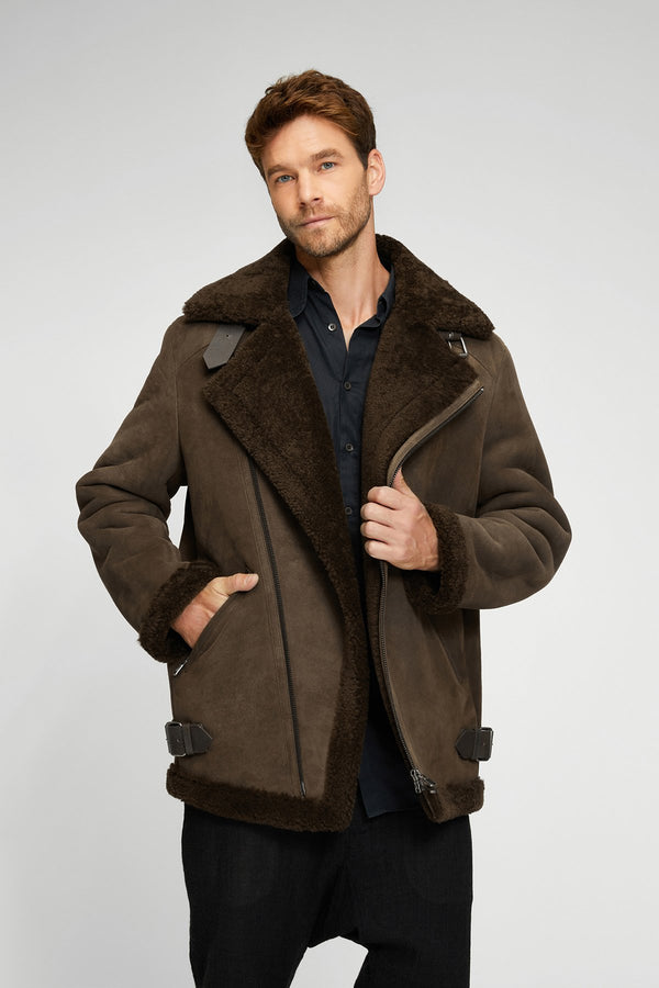 Charlie - Manteau en peau lainée