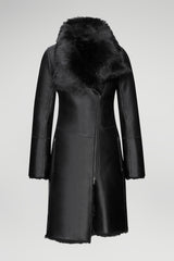 Valerie - Black Shearling Coat