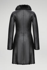 Valerie - Black Shearling Coat