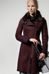 Lauren - Manteau en peau lainée