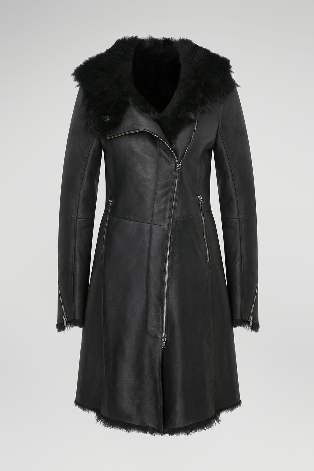 The Tessa Wool Puffer Coat with Shearling Collar – POLOGEORGIS