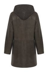Josephine - Brown Anthracite Shearling Coat