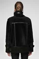 Piper - Black Shearling Jacket